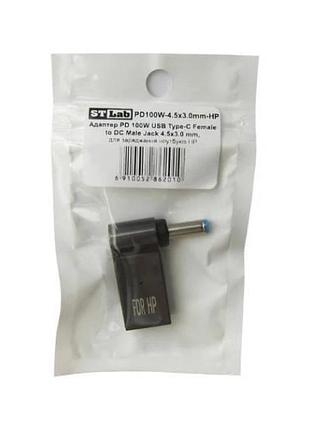 Переходник питания для ноутбука с type-c на dc 7.4×5.0 100w hp черный top shop ua_