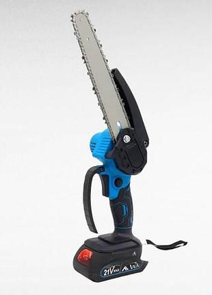 Аккумуляторная цепная пила с индикатором масла chain saw 6" krafftec top shop ua_