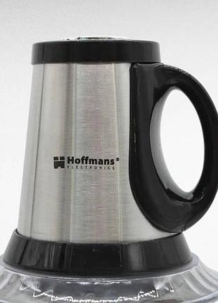 Измельчитель электрический с металлической чашей hoffmans 3l 600w hm-8829 top shop ua_