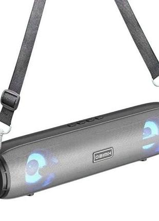 Blueooth колонка аккумуляторная 10вт usb kimiso 203 серая top shop ua_