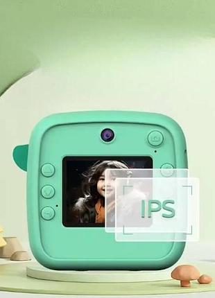 Фотоаппарат моментальной печати динозавр +1 рулон бумаги c 72970 зеленый top shop ua_