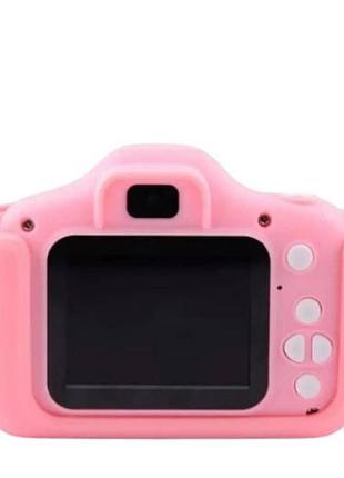 Фотоапарат цифровий дитячий з 2" дисплеєм ips | tf, microsd, 600mah, astronaut x400 рожевий top shop ua_