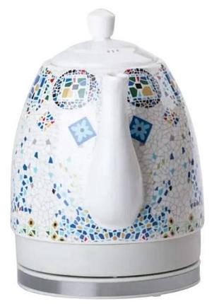 Чайник електричний керамічний 1.5l sokany sk-09008 top shop ua_