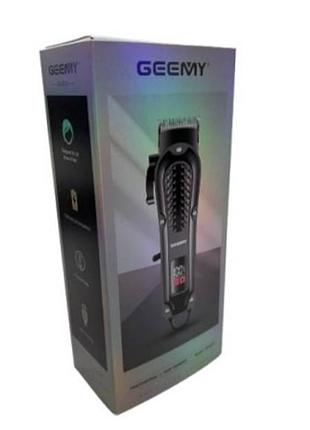 Машинка для стрижки аккумуляторная geemy-8018 черная top shop ua_