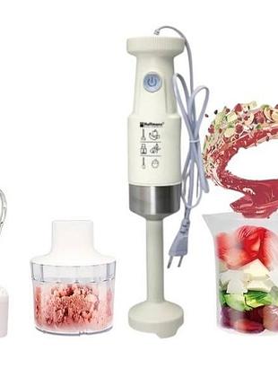 Блендер погружной со сменными насадками hoffmans 4in1 600w hm-8042 top shop ua_