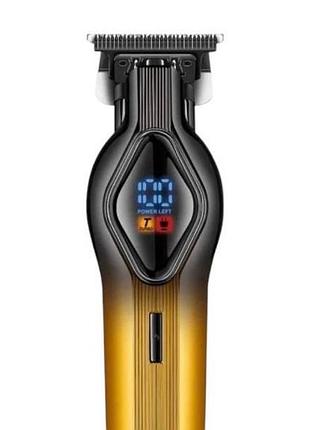 Машинка для стрижки акумуляторна vgr v-921 чорно-золота top shop ua_