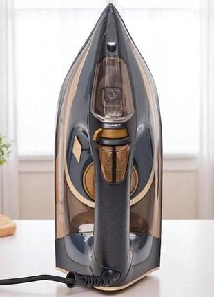 Праска побутова з антипригарним покриттям hoffmans 3000w hm-9022 сірий top shop ua_