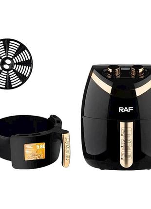 Фритюрница воздушная 5,8л raf r5232 1500вт черная top shop ua_