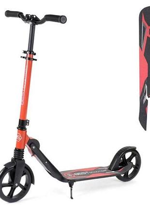 Самокат двоколісний з регулюванням висоти керма, колеса 20 см. 32399 best scooter чорний з червоним top shop ua_