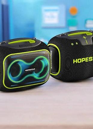 Колонка беспроводная с подсветкой 65w bluetooth hopestar partybox 140 черная top shop ua_