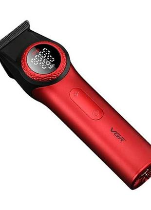 Триммер аккумуляторный 4 насадки 6000- 8000 rpm 2500mah vgr v-977 red черный с красным top shop ua_