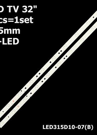 Led підсвітка tv 32" haier: le32a7100l le32d8810 le32b310n l32b310g lt-32c461 jvc: lt-32mu360 tcl: le32d88 1шт