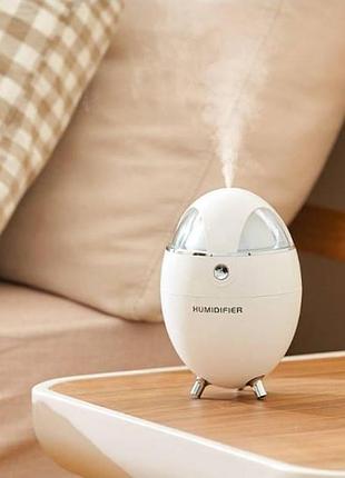 Ультразвуковой увлажнитель воздуха humidifier в форме яйца белый top shop ua_