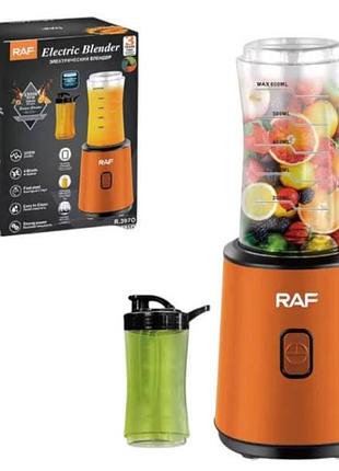 Блендер стационарный электрический 300вт 600мл blender electric blender r.397 raf оранжевый top shop ua_