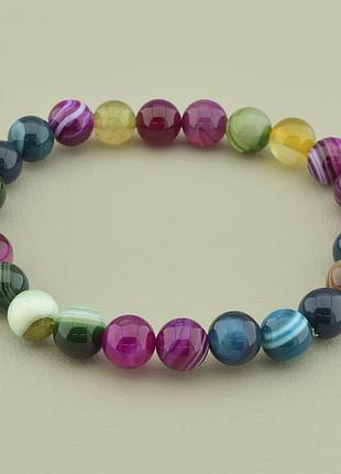125867 браслет 'sunstones' агат 19 см.