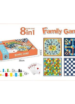 Игра настольная 8в1 family game top shop ua_