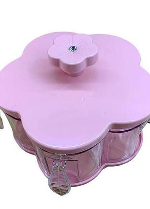Органайзер для сыпучих продуктов round box розовый top shop ua_