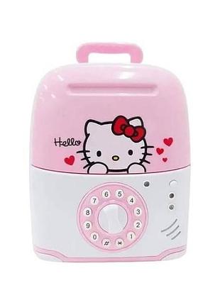 Скарбничка сейф валізка hello kitty рожевий top shop ua_