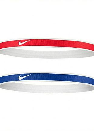 Набор повязок на голову nike (красная и синяя)