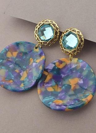 089797 серьги 'fj' сrystal