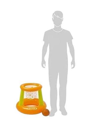 Баскетбольное кольцо intex 58504 (67х55см) зеленый с оранжевый top shop ua_