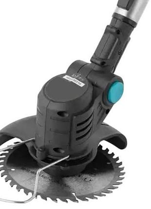 Триммер для травы и кустов + цепная пила 10 см 48v krafftec черный с синим top shop ua_