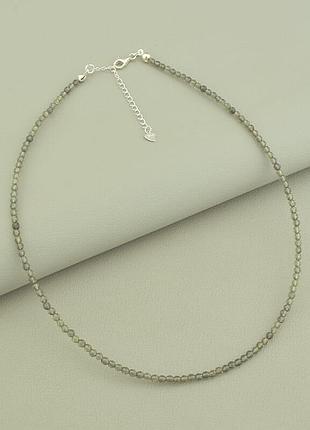 114791 подвеска шпинель серебро(925) 40 см.