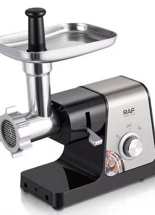 Мясорубка электрическая 1200вт raf r3382 серая с черным top shop ua_