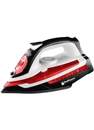 Праска побутова з антипригарним покриттям hoffmans 2800w hm-9031 чорна з червоним top shop ua_