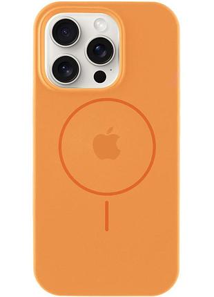 Чехол silicone case full protective (aa) with magsafe для apple iphone 13 pro (6.1") оранжевый / papaya