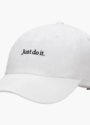 Кепка чоловіча nike u club cap u cb jdi l white fb5370-100 m/l