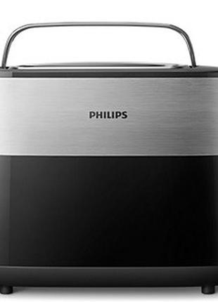 Тостер philips hd2516/90 daily collection 830вт, метал/пластик, чорний