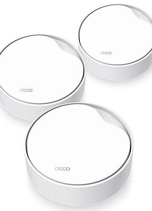 Система wifi-mesh tp-link deco x50 ax3000, 1xge lan/wan, 1x2,5ge lan/wan, 3мод, poe