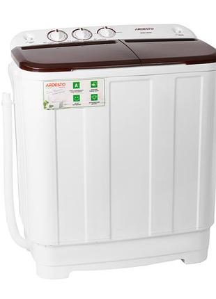 Стиральная машина ardesto wmh-b65c полуавтомат., 6.5кг, 1350, a, 41см, отжим, белый