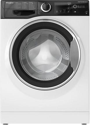 Пральна машина whirlpool wrbsb6228bua фронтальна, 6кг, 1200, a+++, 43см, дисплей, інвертор, люк чорний, білий