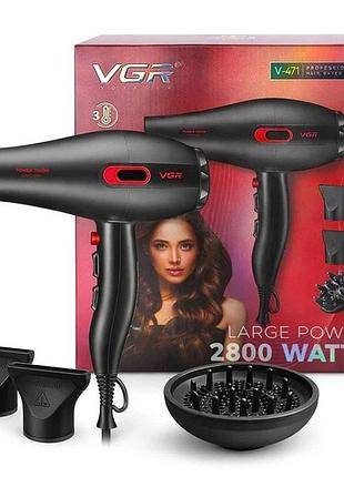 Фен для волос vgr v-471 профессиональный 2800вт top shop ua_