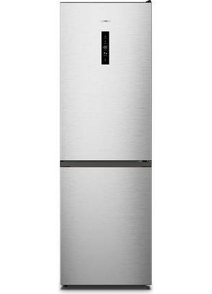 Холодильник gorenje n619eaxl4 з нижн. мороз. камерою, 185х60х60см, 2 дв., х- 207л, м- 93л, a++, nofrost plus, fresh zone, зовн.