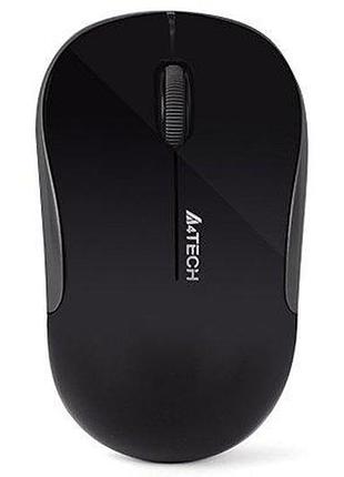 Мышь беспроводная a4tech g3-300ns (black) v-track, бесшумная, usb, 1200dpi, цвет черный