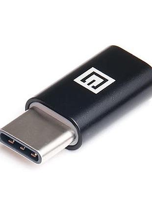 Адаптер real-el microusb f-type c