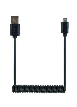 Кабель спиральный cablexpert cc-musb2c-ambm-6 usb 2.0 a-папа / micro b-папа