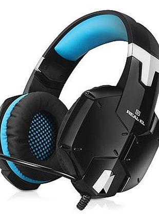 Наушники real-el gdx-7500 игровые с микрофоном 4pin + pc