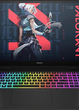 Ноутбук hp bv8y3ea omen 16-ah0041ua 16" 2.5k oled, intel u7-255hx, 64gb, f2048gb, nvd5080-16, dos, черный