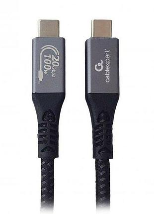 Кабель cablexpert ccbp-usb3-cmcm100-0.5m, премиум качество usb usb c 3.2 gen2*2 c-папа/c-папа, 0,5м.
