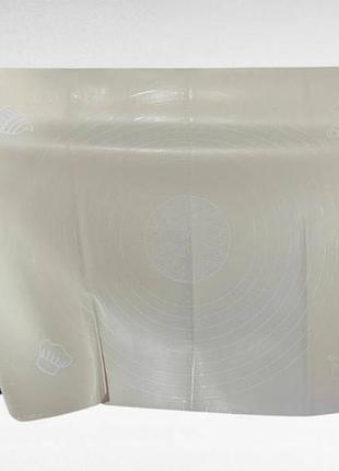 Силиконовый коврик для выпечки benson bn-024 (49*40см) бежевый top shop ua_