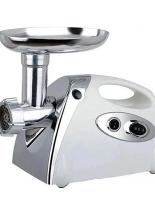 Электромясорубка с томатной соковыжималкой rainberg rb-675 3800 вт белая top shop ua_