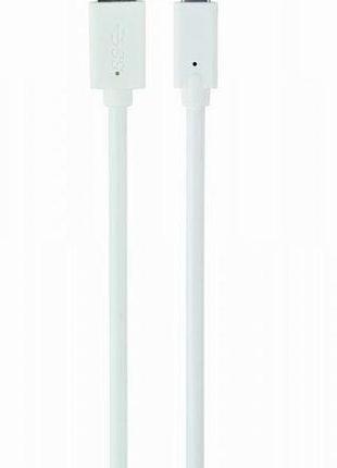 Кабель cablexpert ccp-usb3-amcm-w-0.5m, преміум якість usb 3.0 a-тато/c-тато, 0,5 м. білий