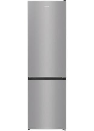 Холодильник з нижн. мороз. камерою gorenje nrk6202es4, 200х60х60см, 2 двері, 235(96)л, а++, nofrost+, зона св-ті, сірий