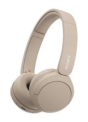 Наушники on-ear sony whch520c.ce7 wh-ch520 bt 5.2, sbc, aac, wireless, mic, бежевый