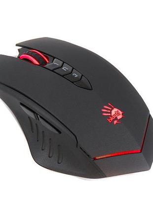 Миша ігрова a4-tech bloody v8m (black), 3200dpi, чорна, з підсвічуванням, usb