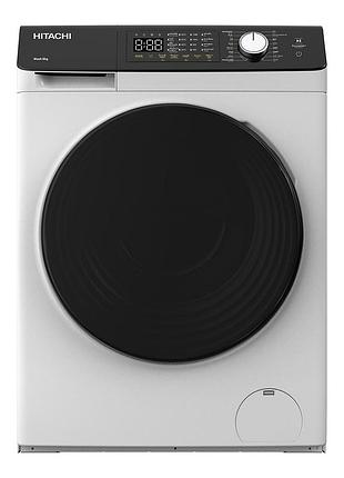 Стиральная машина hitachi bd-802hvow фронтальная, 8кг, 1400, a+++, 60см, дисплей, пар, инвертор, люк черный, белый